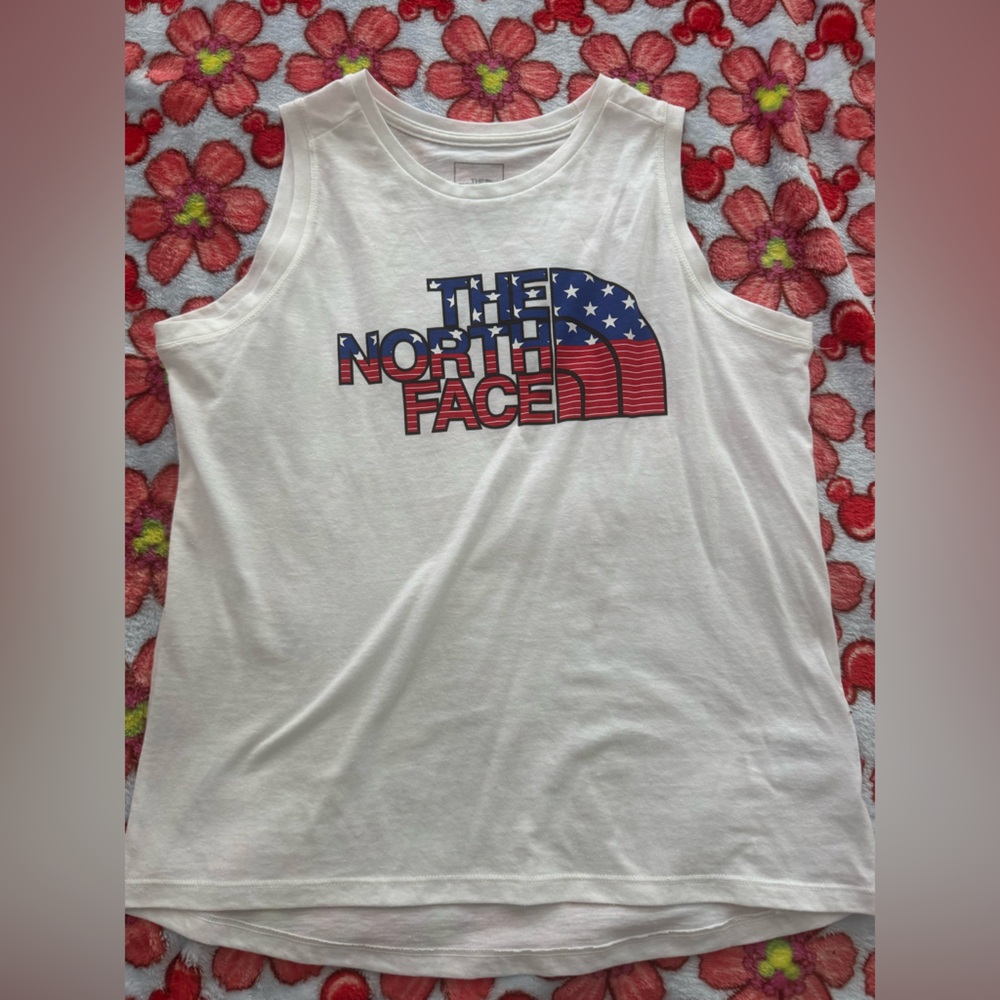 The North Face Girls Tanks 4th of July Patriotic Stars and Stripes large 14/16